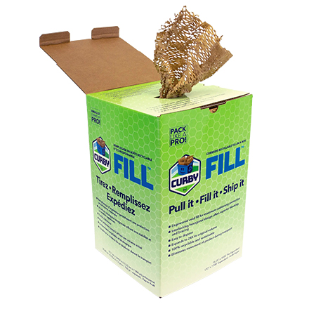 12" x 1700' Curby Fill Recyclable Honeycomb Packing Paper